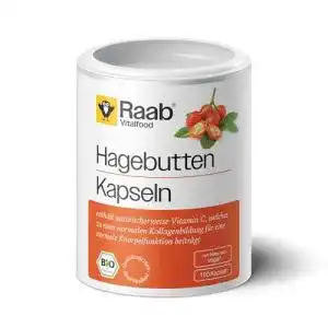 Hagebutten-Kapseln Raab Vitalfood Bio, 150 Stück, ohne Zusätze