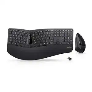 Ergonomische Tastatur kabellos Perixx Periduo-605, Wireless