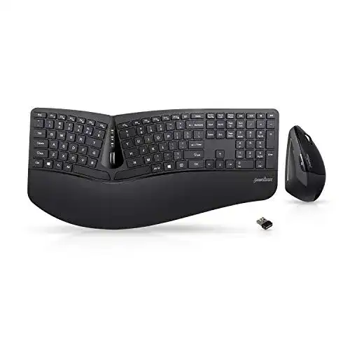 Ergonomische Tastatur kabellos Perixx Periduo-605, Wireless