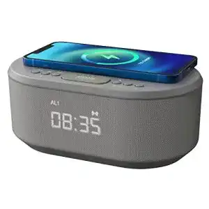 Radiowecker i-box Digital mit USB-Ladegerät, Kabelloses Laden