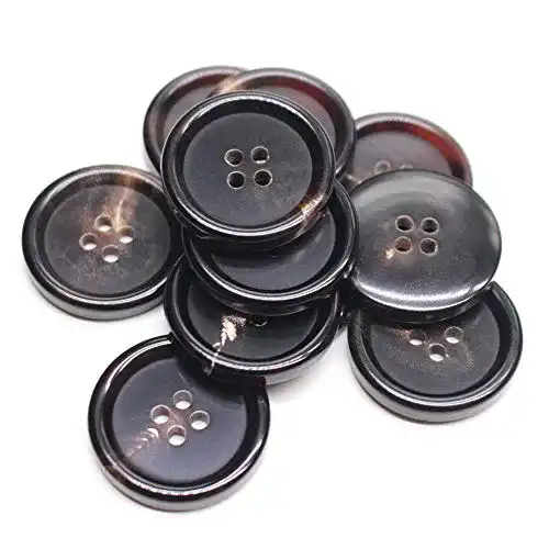 Die beste Hornknopf ByaHoGa 10 Stück 25mm Braune Knöpfe ECHT Horn 2026 Test Bestseller Hornknopf ByaHoGa 10 Stück 25mm Braune Knöpfe ECHT Horn