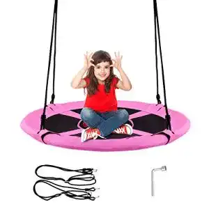 Schaukel COSTWAY Nest Outdoor Garten- Kinder Garten Kinder