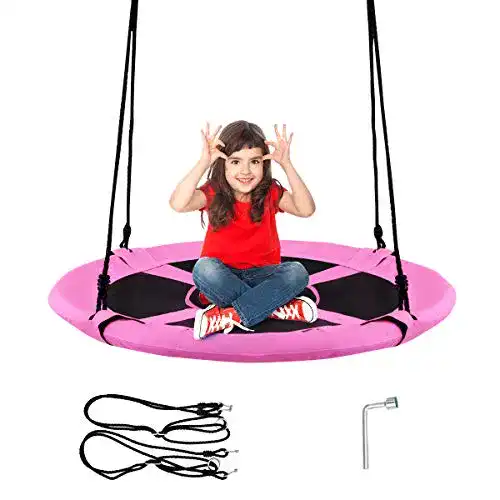 Schaukel COSTWAY Nest Outdoor Garten- Kinder Garten Kinder