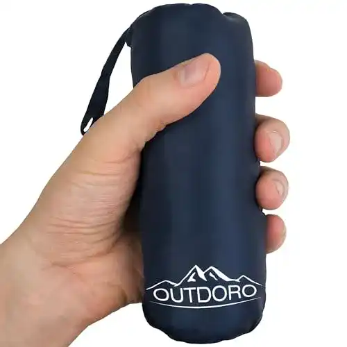 Hüttenschlafsack Outdoro , Ultra-Leichter Reise-Schlafsack, dünn