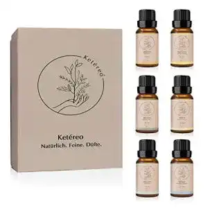 Bio-Saunaaufguss Ketéreo Aromaöle 6 Flaschen á 10 ml