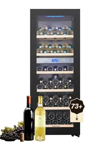 Weinkühlschrank 2 Zonen Kalamera, 73 Flaschen, 200Liter