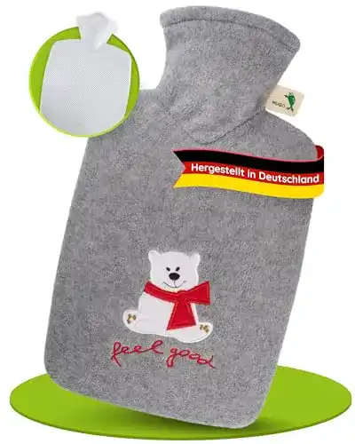 Hugo-Frosch-Wärmflasche Hugo Frosch Klassik 1,8 l Fleecebezug