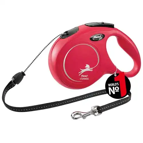 Flexi-Leine flexi New Classic M Seil 8 m rot für Hunde bis 20 kg
