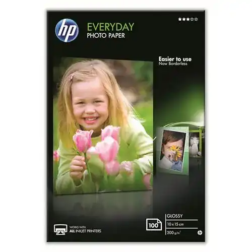 Fotopapier HP Everyday, glänzend, 10 x 15 cm, 100 Blatt