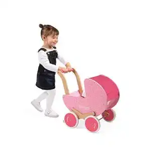 Lauflern-Puppenwagen Janod J05899 Holz rosa, Mademoiselle