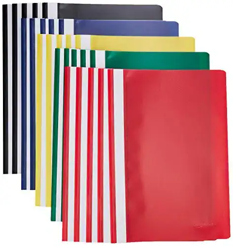 Schnellhefter Amazon Basics, A4, verschiedene Farben, 25 Stück