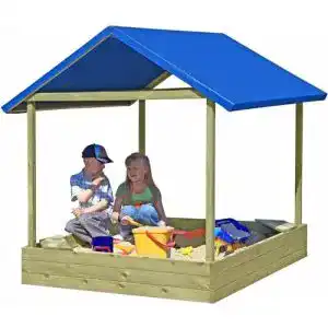 Sandkasten mit Dach Gartenpirat Sandkasten Sophie 153×153 cm