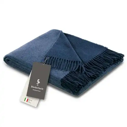 Wolldecke biederlack ® samt weiche Kuschel-Decke Wool-Mix