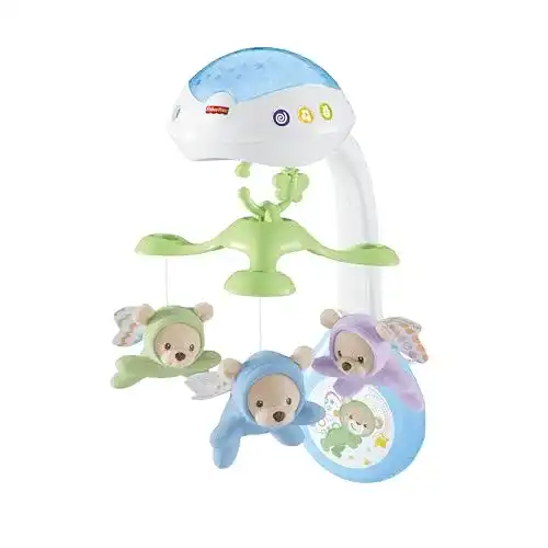 Baby-Mobile Fisher-Price CDN41 – 3 in 1 Traumbärchen Baby Mobile