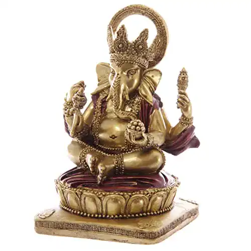Ganesha-Figur Puckator GAN06 Dekofigur Ganesh, Rot, 14 cm