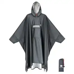 Regenjacke Unisex Anyoo Leichter Wasserdichter Regenponcho