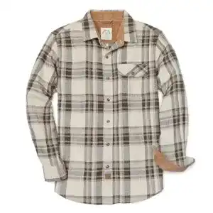 Flanellhemd Dubinik ® Herren Kariert en Langarm Casual Button