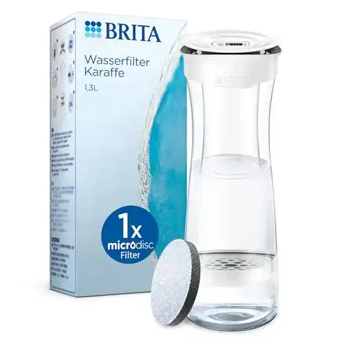Wasserfilter Brita -Karaffe weiß-grau, inkl. 1 MicroDisc Filter