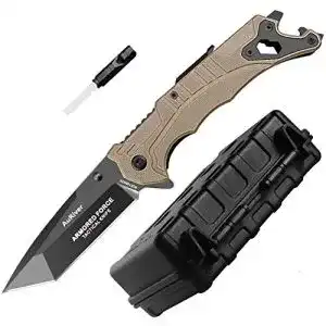 Outdoormesser AuRiver Klappmesser Extra Scharf 9Cr14MoV