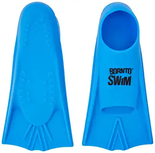 Kurzflossen BornToSwim Kinder Kurze Trainingsflossen Silikon