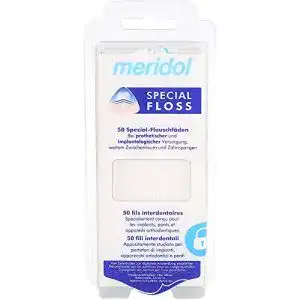 Zahnseide Meridol special – floss – Flauschfäden, 1er Pack