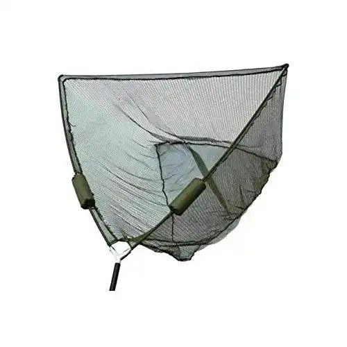 Karpfenkescher DD-Tackle 42″ (106 x 106 cm / Netztiefe 90 cm) / Raubfischkescher mit Auftriebshilfe Kescher Unterfangkescher Carp Landing Net Metall Kescherkopf Karpfen