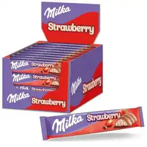 Schokoriegel Milka Riegel Choco Erdbeer, 36 x 36,5g