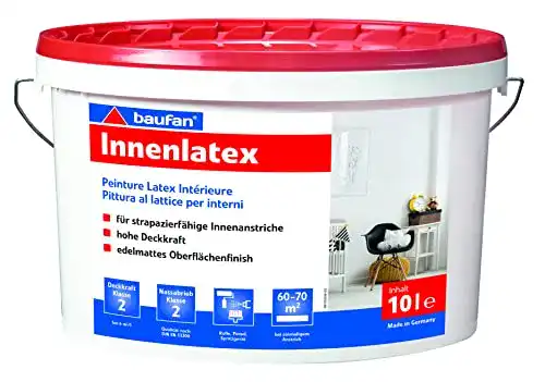 Abwaschbare Wandfarbe Baufan Innenlatex Latexfarbe matt weiß
