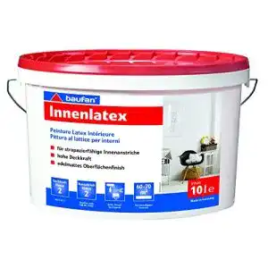 Latexfarbe matt Baufan Innenlatex Wandfarbe mit hoher Deckkraft – 10l