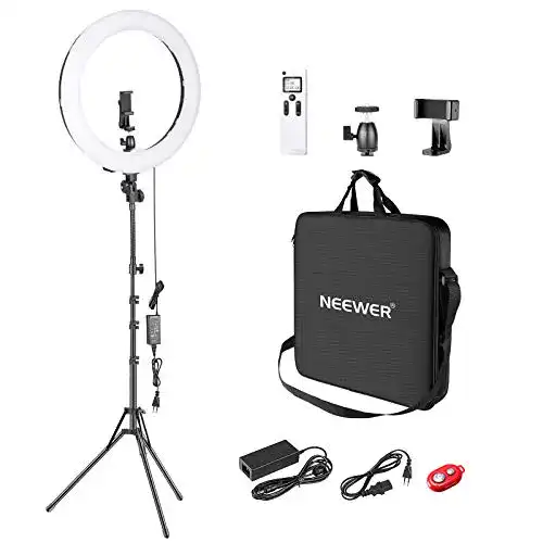 Neewer-Ringlicht Neewer 2,4G 18 Zoll LED Ringlicht, Bi-Color