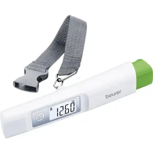 Kofferwaage Beurer LS 20 eco, batterielos, klein und handlich