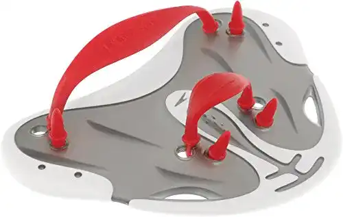 Handpaddel Speedo Unisex Finger Paddle Biofuse, red/grey