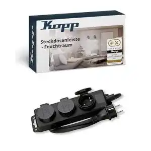 3-fach-Steckdosenleiste Kopp 3-fach Feuchtraum-Steckdosenleiste