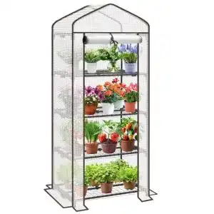 Gewächshaus Sekey Premium Folien mit 4 Etagen 69 x 49 x 158 cm