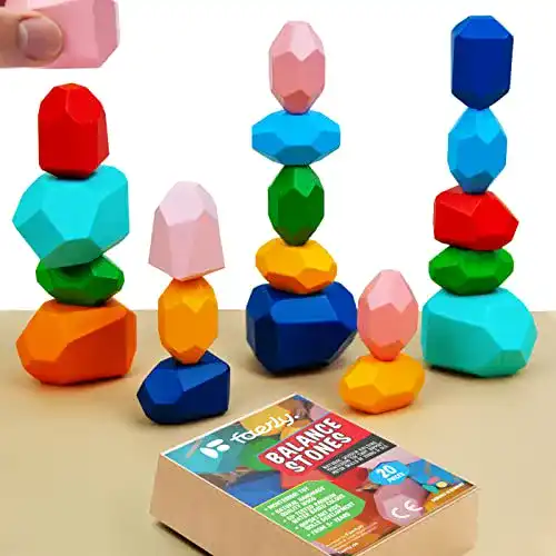 Stapelsteine Faerly ® 20 teilig Balanciersteine für Kinder