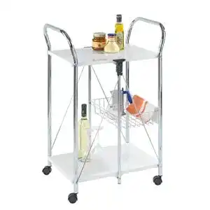 Servierwagen WENKO Sunny Weiß, zusammenklappbar