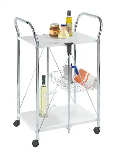 Servierwagen WENKO Sunny Weiß, zusammenklappbar