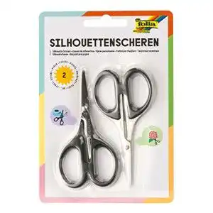 Silhouettenschere folia, 2er Set, ca. 10,5 cm lang