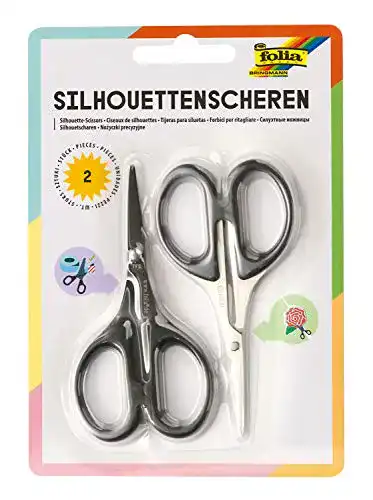 Silhouettenschere folia, 2er Set, ca. 10,5 cm lang