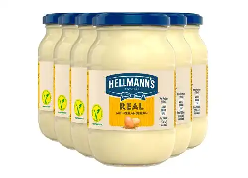 Mayonnaise Hellmann’s Real, 6 x 210g