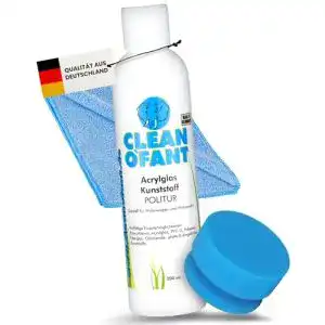 Kunststoff-Politur CLEANOFANT Acrylglas- Set mit 200 ml Politur