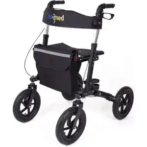 Rollator mit Luftbereifung Dunimed Outdoor und Sitz