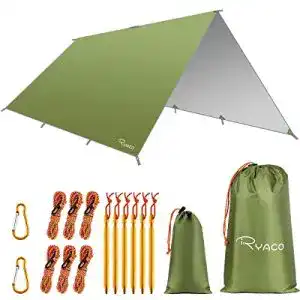 Tarp Ryaco Camping Zeltplane, 3m x 4m für Hängematte wasserdicht