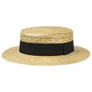 Strohhut fiebig Kreissäge Beige Damen & Herren Gondoliere-Hut