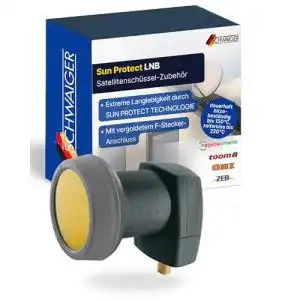 Schwaiger-LNB SCHWAIGER 319 Single LNB mit Sun Protect, 1-Fach