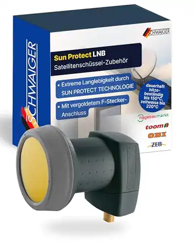 Single-LNB SCHWAIGER -319- Single LNB mit Sun Protect, 1-Fach