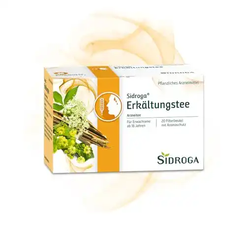 Erkältungstee Sidroga, Arzneitee mit Heilpflanzen, 20 Filterbeutel