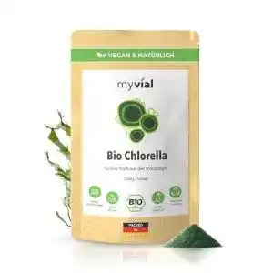 Chlorella-Pulver myvial ® Chlorella Pulver Bio 100g, Vegan