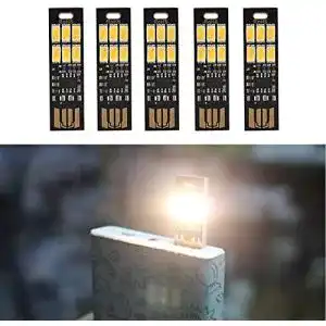 USB-Lampe Yizhet 5 Stück USB Led, USB LED Stick Super Hell 6 LED