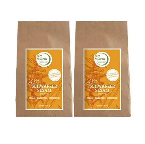Schwarzer Sesam BIOMOND BIO / 2 x 250 g / Vorteils-Set